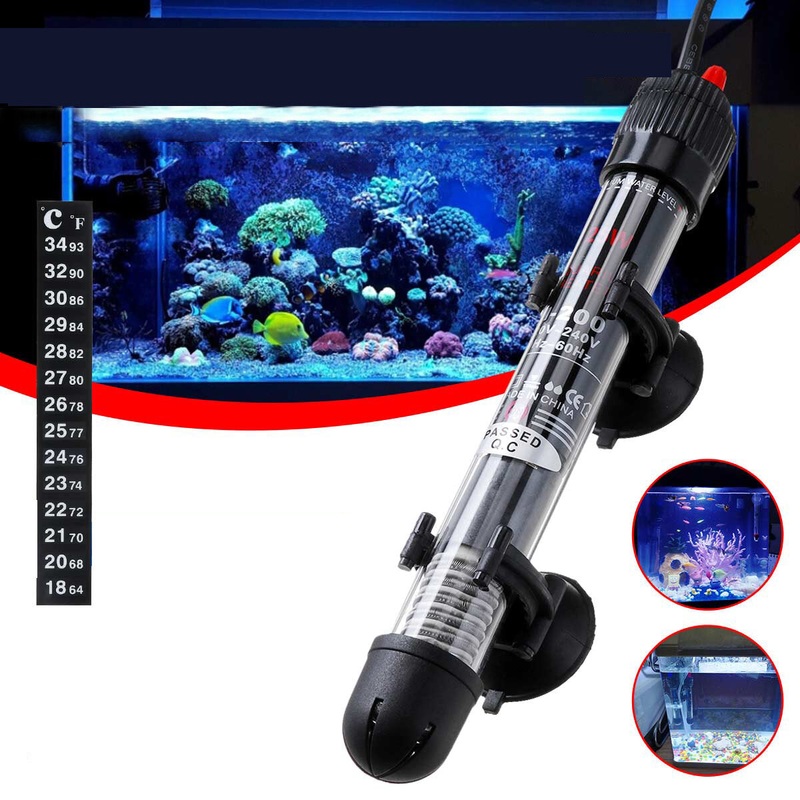 25/50/100/200/300W Fish Aquarium Heater Thermostat Submersible Heating Rod Tank Lamp Lantern