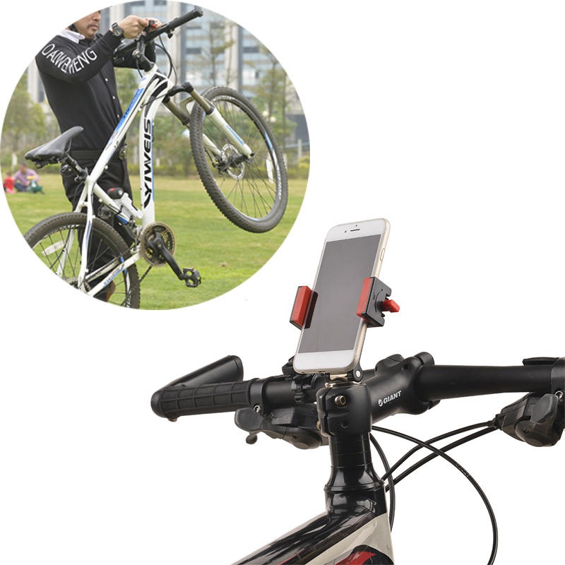ANTUSI 360 Rotation Bike Phone Holder with 304 Stainless Steel Universal Cradle foriPhone