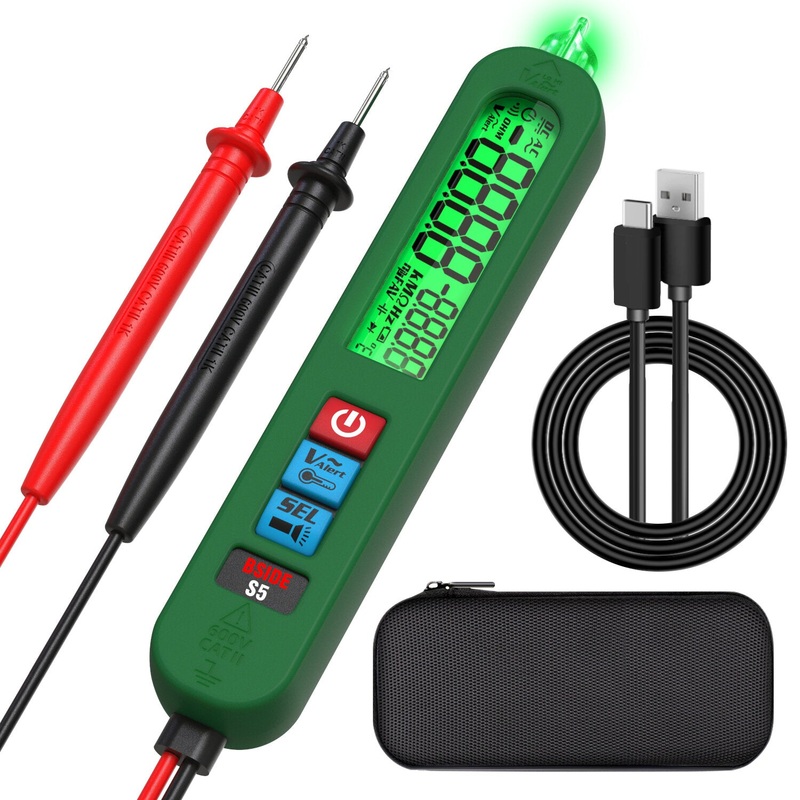 BSIDE S5 Smart Digital Multimeter Pen Versatile Voltage Tester Rechargeable Automatic Range Selection For Electrical Diagnostics and Troubleshooting
