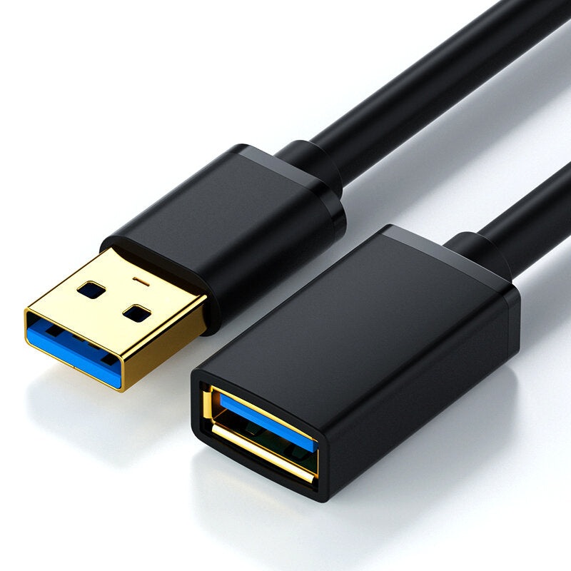 Kebiss USB Male to USB Female Cable USB3.0 2.0 Extension Cable Tinned Copper Core Line 1M/2M/3M Long for Smart TV Xbox Printer Game Console