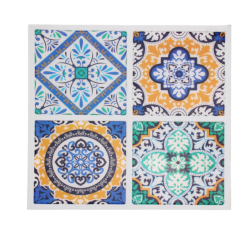 Wall Tile Sticker Self-adhesive PVC Kitchen Bathroom Floor Home Decoration 10×10