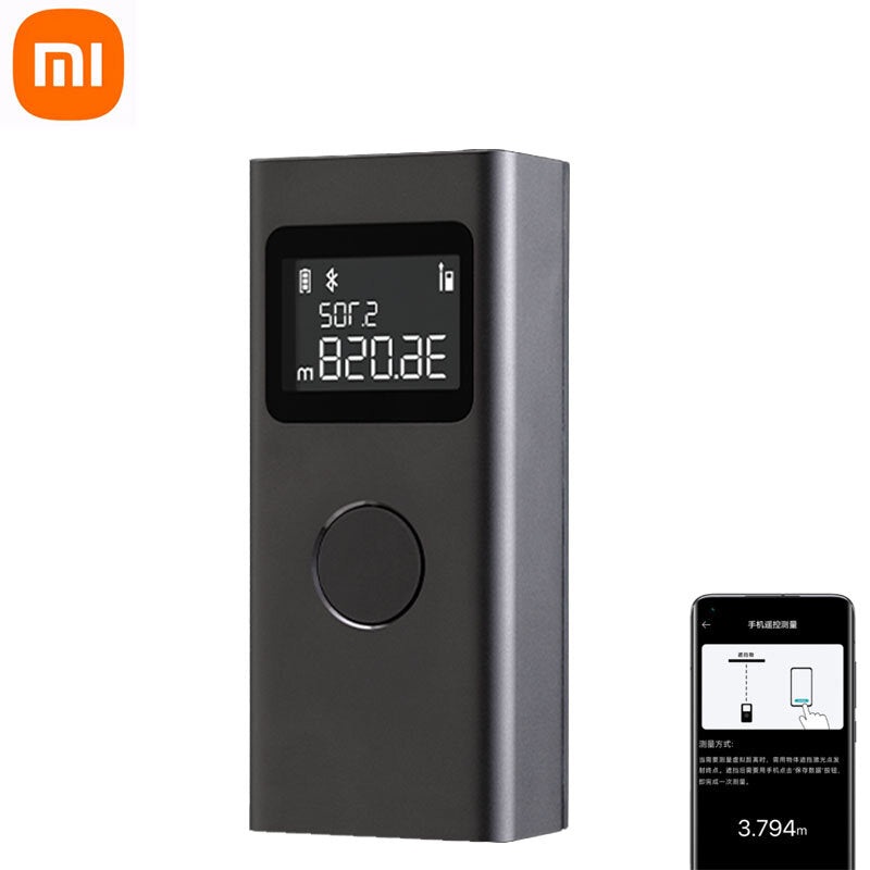 Xiaomi Mi Smart Laser Distance Meter Black – Accurate Measuring Tool for Home and Construction with Long Range and Bluetooth Connectivity