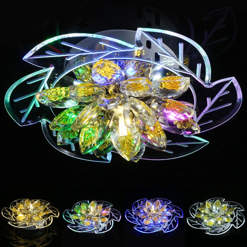 7.9 20cm 5730 LED Crystal Ceiling Light Fixture Pendant Hallway Chandelier Lamp