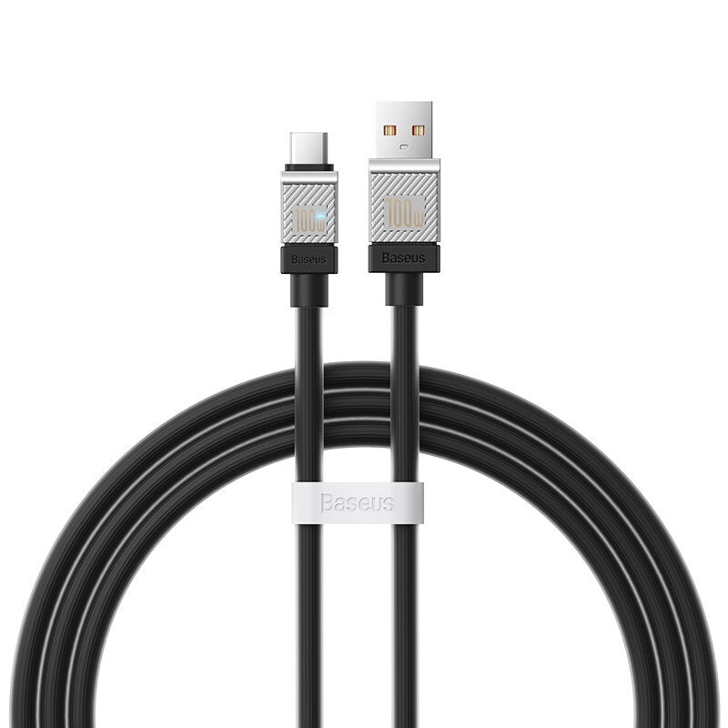 Baseus 100W USB-A to Type-C Cable Fast Charging Data Transmission Copper Core Line 1M/2M Long for Huawei Mate50 for Xiaomi 13pro for Samsung Galaxy S23 for Oppo Reno9