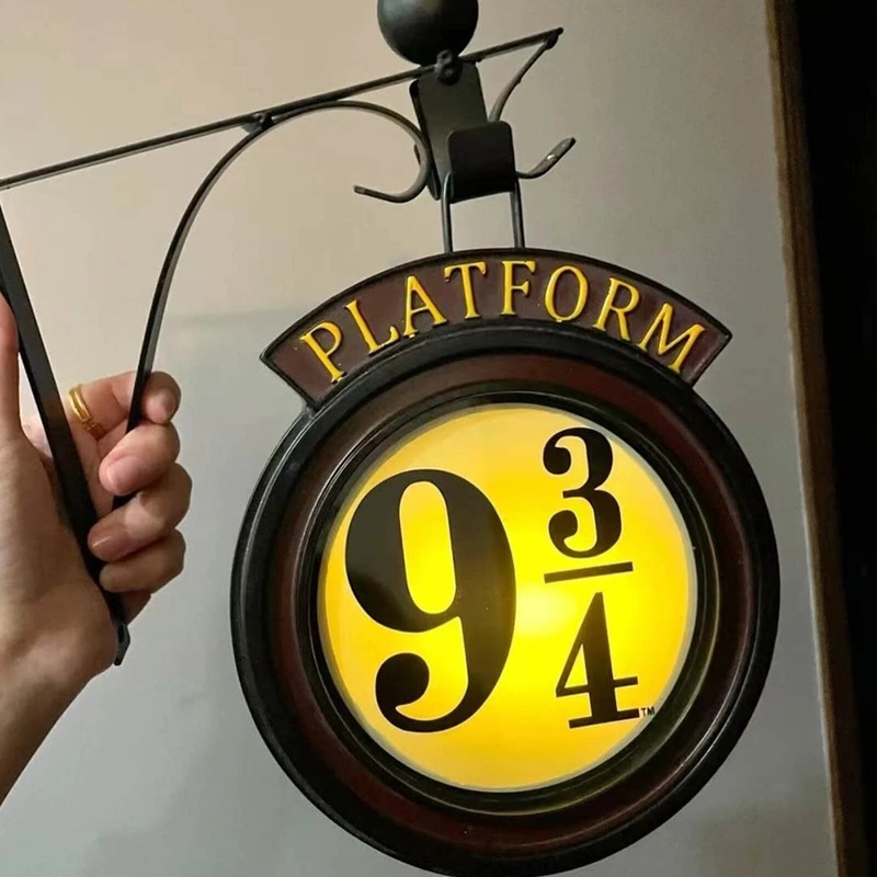 Magic Potters Night Light LED Hanging Wall Lamps Platform Hogwartsed 3D Lamp Harries Home Room Decor Children Birthday Gift