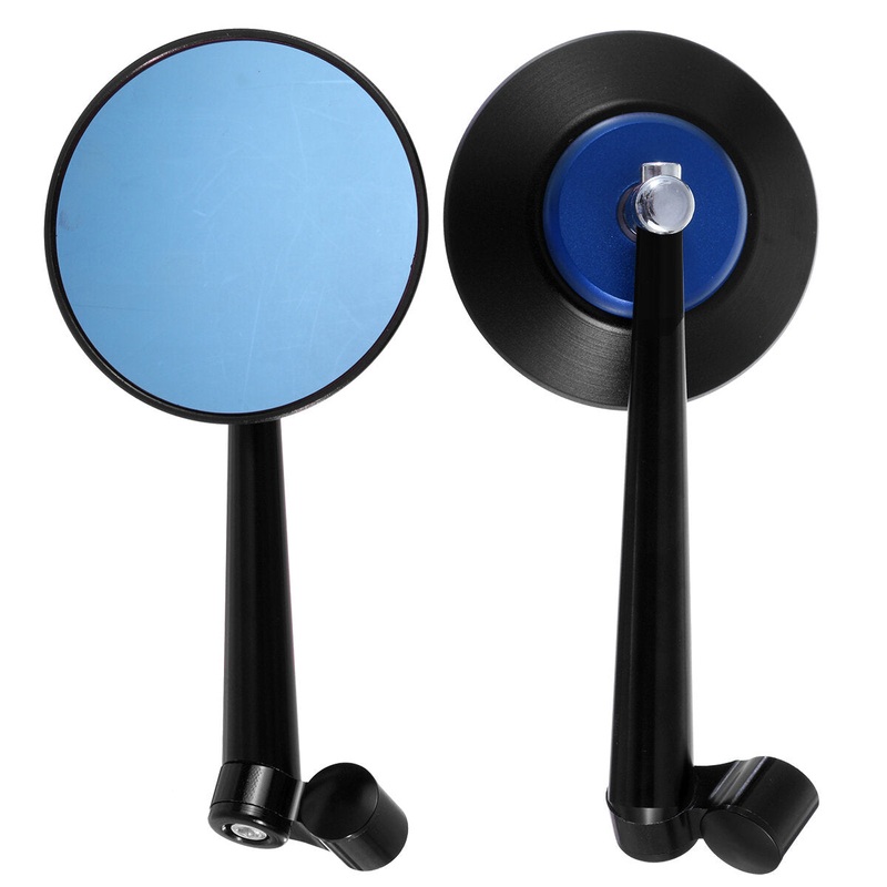 Motorcycle Handlebar Rearview Mirrors – Pair – Motorbike Side Mirror