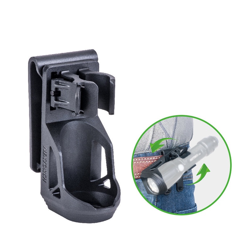NEXTORCH V5 360 Rotation Tactical Flashlight Holster Duable Flashlight Holder for 1-1.25 Flashlight