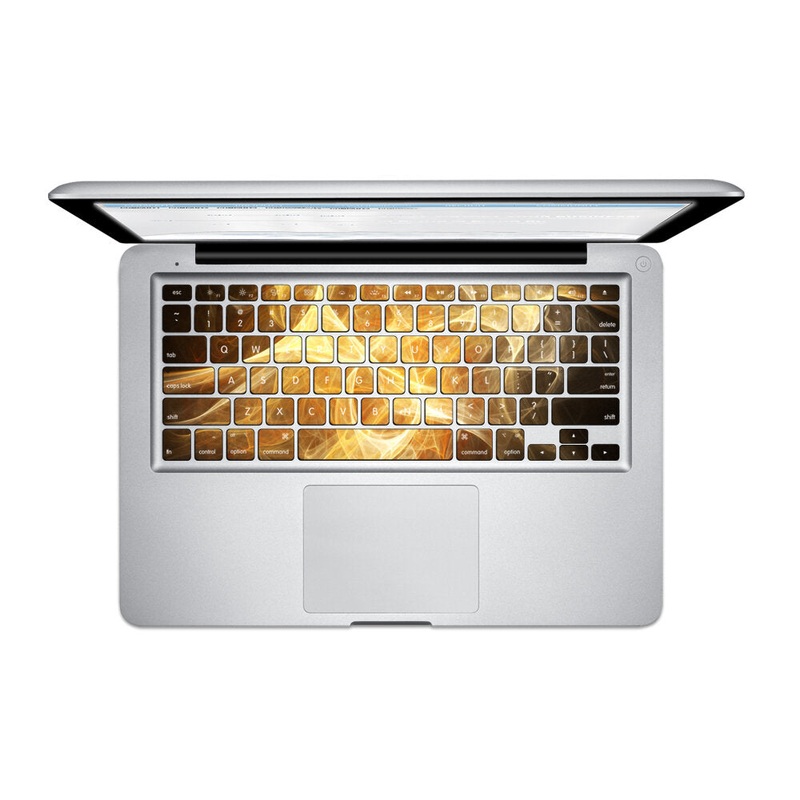 PAG Flowing Dazzling Cloud PVC Keyboard Bubble Free Self-adhesive Decal For Macbook Pro 13 15 Inch