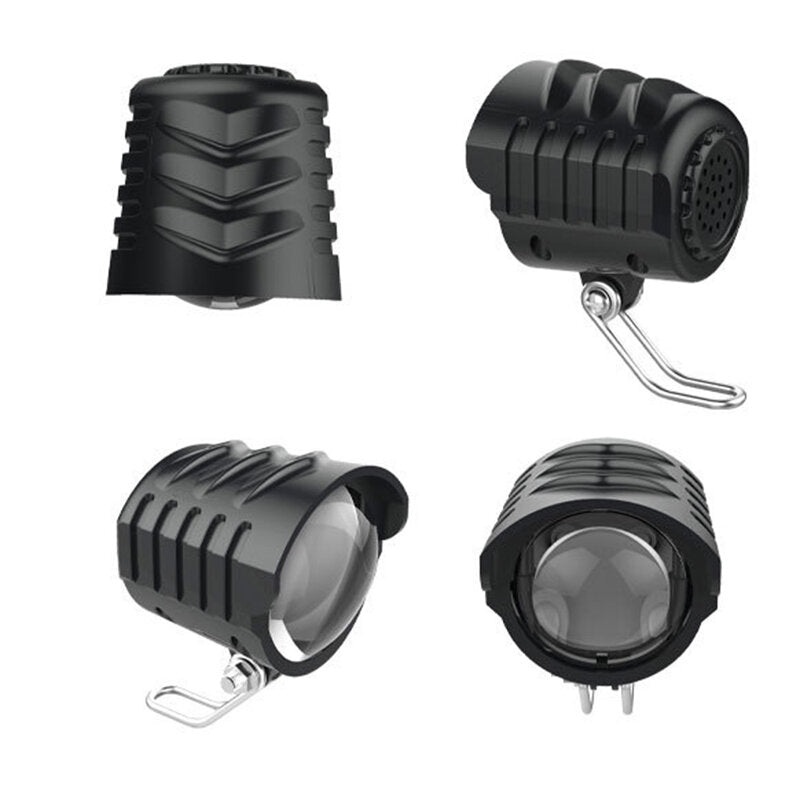 36-48V 2.4W Wide Voltage Highlight Spotlight Headlamp Horn Electric Bike Electric Scooter Motorcycle Horn Headlight