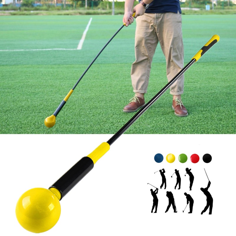 48 Golf Swing Trainer Aid Stick Glass Fiber Power Strength Tempo Sport Practice Flex Top Warm-up Stick
