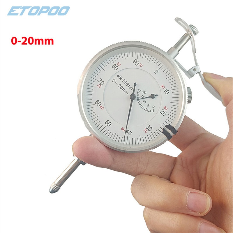 ETOPOO 20MM 0-100HC Dial Indicator Imperial Dial Bore Gauge Indicator Hour Type Micrometer Gauges