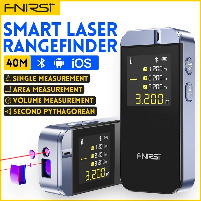 FNIRSI IR40 Smart Laser Rangefinder 40M Laser Tape Measure Digital Distance Meter Metro Laser Digital Accurate APP To Draw