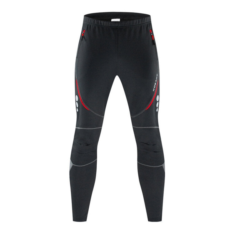 WOSAWE Winter Men’s Fleece Warm Windproof Trousers Waterproof Reflective Long Pants For Outdoor Cycling Skiing Mountaineering
