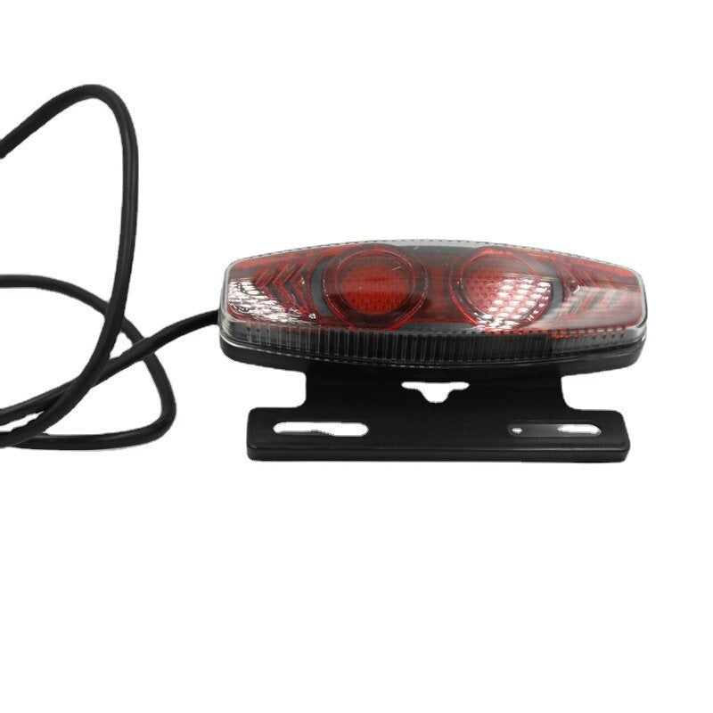 12-80V Wide Voltage Tail Light WD-05 Driving Electric Vehicle Accessories Night Running Light LED Night Riding Warning Tail Light For Electric Bicycle Electric Scooter