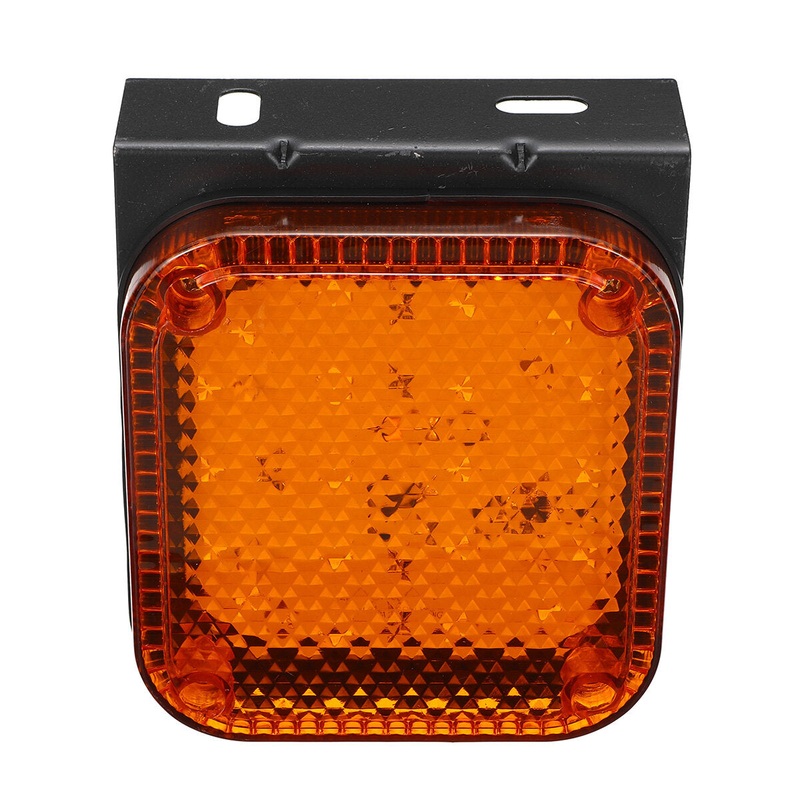 2PCS 24V 20 LED Trailer Side Maker Stop Turn Tail Brake Lights Indicator For Truck Caravan Van RV