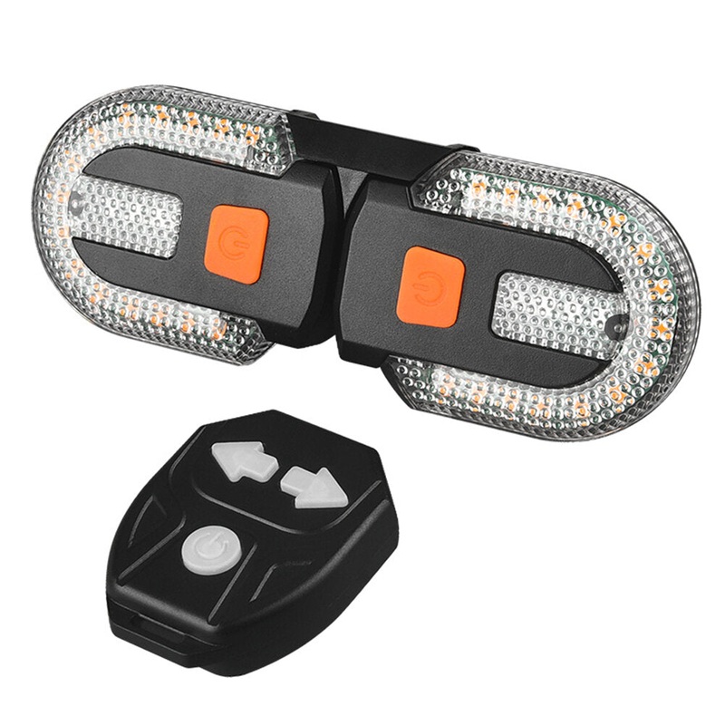 Bicycle Turn Signal Light Wireless Remote Control Bike Taillight USB Rechargeable Bicycle Front Rear Light LED Bike Warning Lamp
