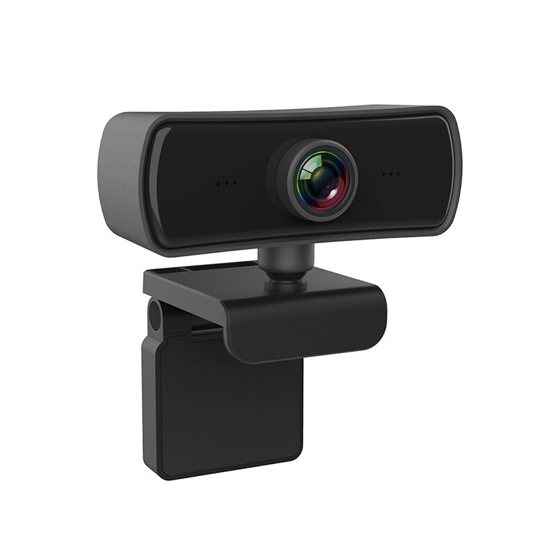 1080P FHD Computer Camera Auto Focus 360 Rotation USB Driver-free Web Cam with Mic for Live Conference