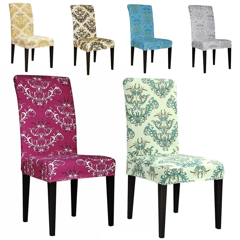 Dining Room Chair Covers Slipcovers Stretch Wedding Banquet Seat Cover Removable