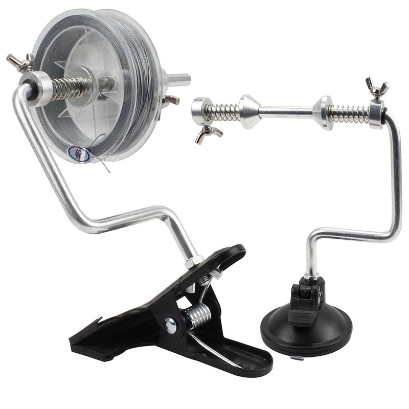 Efficient Multi-Rotation Spool Adjustable Portable Spooling Suction Cup Support Clamp Type Fishing Line Spooler