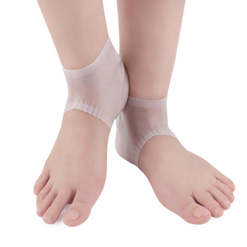 KALOAD 1 Pair Silicone Heel Cover Foot Support Protective Pain Relief Breathable Foot Skin Care