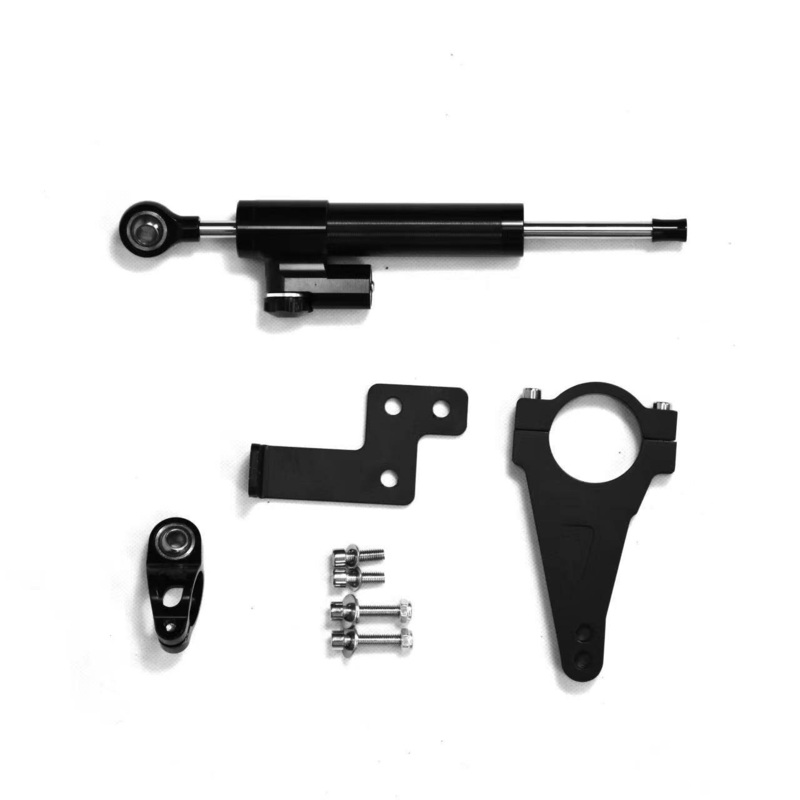 LAOTIE Aluminum Alloy Steering Damper With Damper Bracket Install Auxiliary Bracket For Three-bar Frame Scooter Boyueda S3 Laotie TI30 T30 Xtron DT D88 T107 Pro