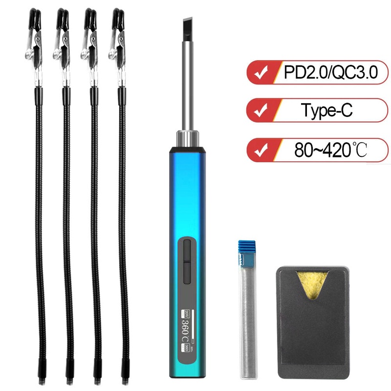 RGS65 65W Smart Electric Soldering Iron 80-420 PID High Precise Temperature ControlType-C Electric Solder Weld Tool