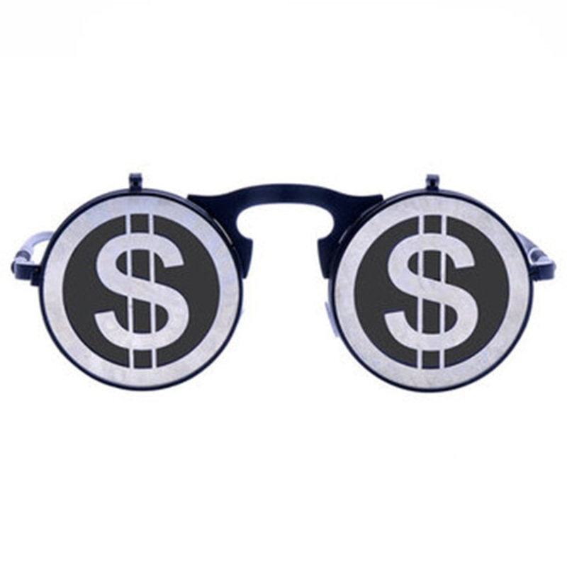 Steam Punk Gothic Vintage Sunglassess  Flip Up Round Sunglassess Goggles Personality Glasses