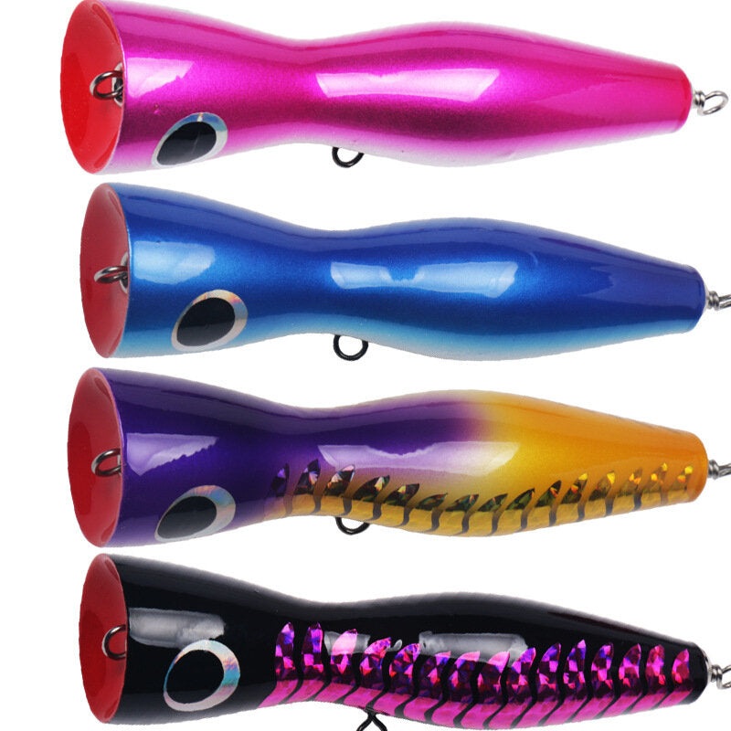 ZANLURE 18cm 120g Wooden Fishing Lure Artificial Hard Bait Fishing Tackle Accessories