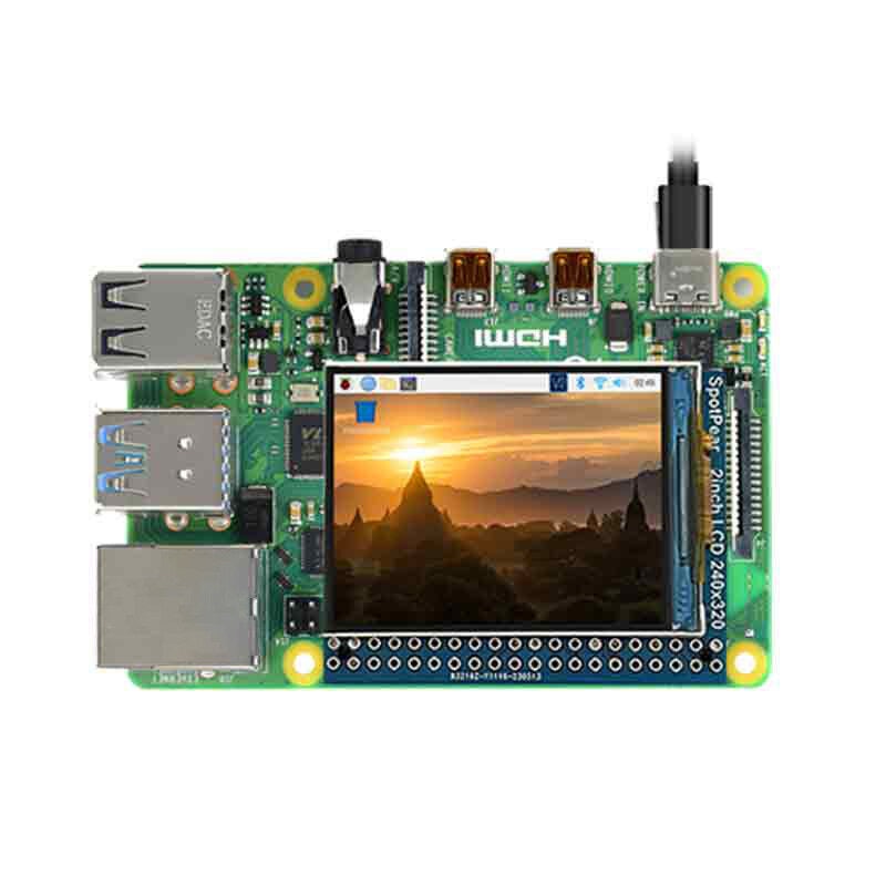 2 inch LCD IPS Display Screen 240 x 320 On-board Speaker Support Audio Playback for Raspberry Pi