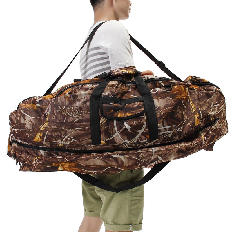 45.3 Protable Compound Bow Bag Camo Camouflage Storage Arrow Hunting Holder Storage Net