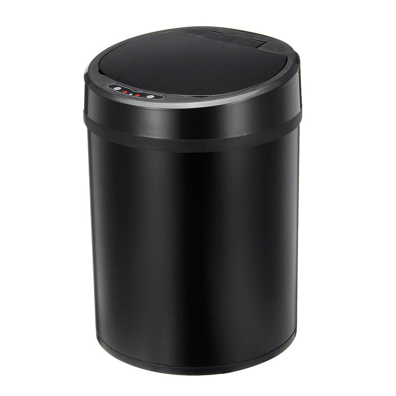 8L Infrared Sensor Automatic Touch Free Trash Can Waste Bin Home Kitchen Office