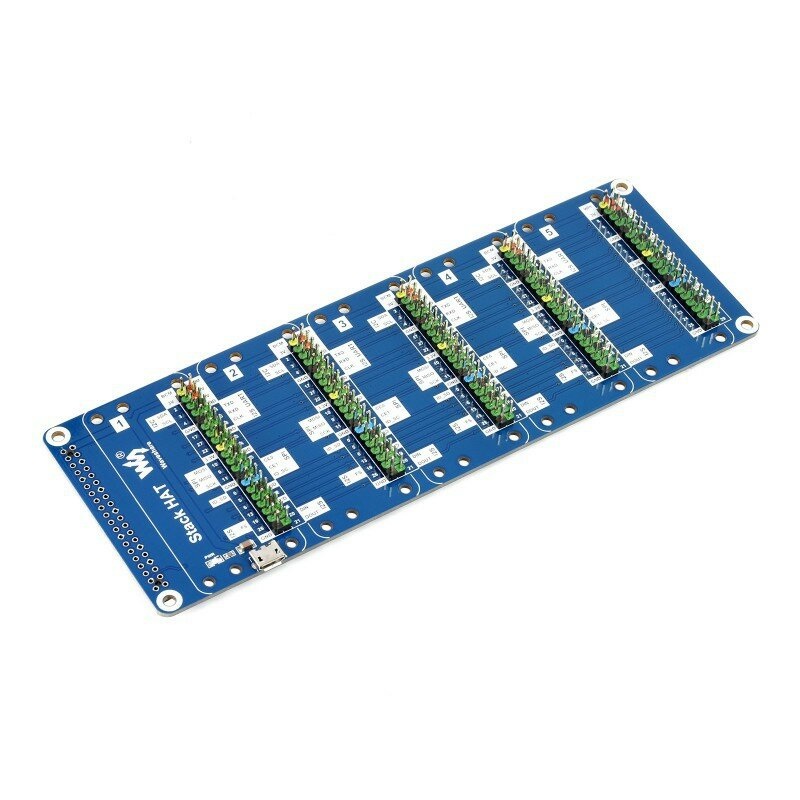 C0748 Raspberry Pi GPIO Expansion Board 40Pin One-to-five Interface Expansion Board Support USB External Power Supply Module Board