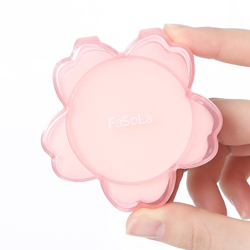 FASOLA 50 Pieces Cherry Blossoms Shape Disposable Disinfection Soap Tablets Traveling Out Portable Hand Student Petal Soap Paper