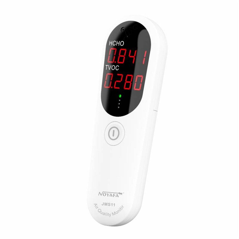 JMS11 Digital Air Quality Monitor High Precision Formaldehyde TVOC Tester with LED Display Wide Testing Range Portable Design