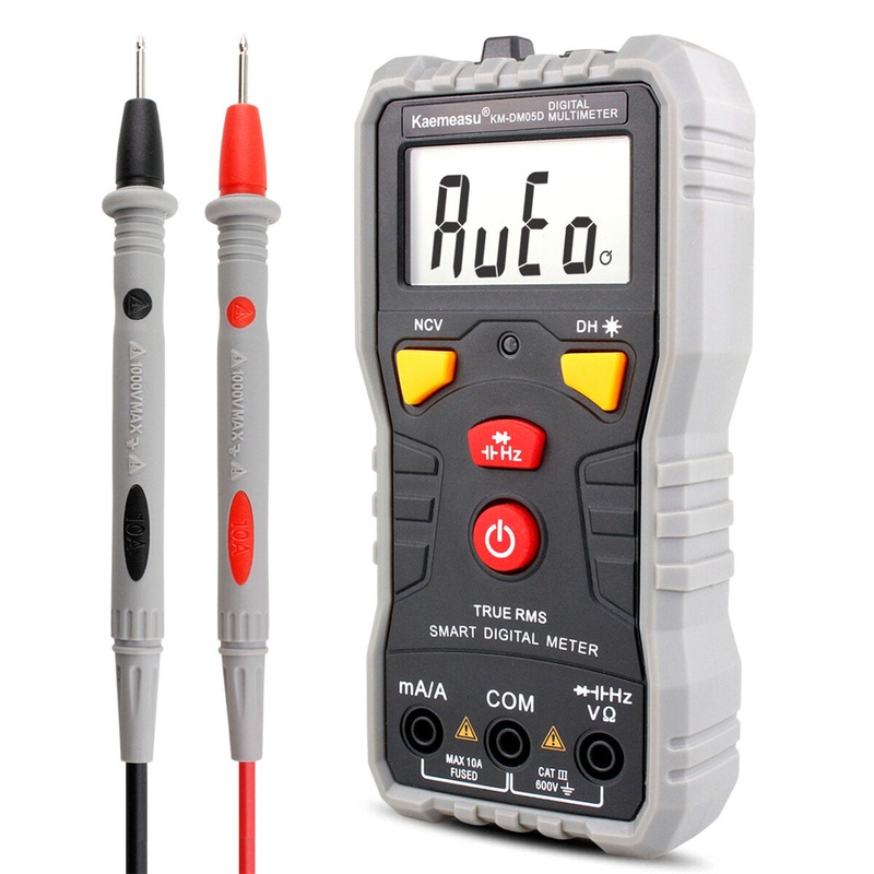 Kaemeasu KM-DM05D Smart Digital Multimeter – High-Precision Auto-Ranging Electrical Tester for AC/DC Voltage & Current Resistance Frequency Capacitance – Compact and Versatile Tool for Professionals and Hobbyists