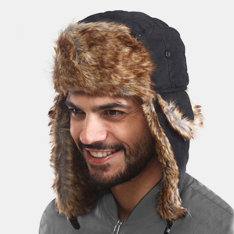 Unisex Warm Waterproof Windproof Ear Face Protection Outdoor Trapper Hat