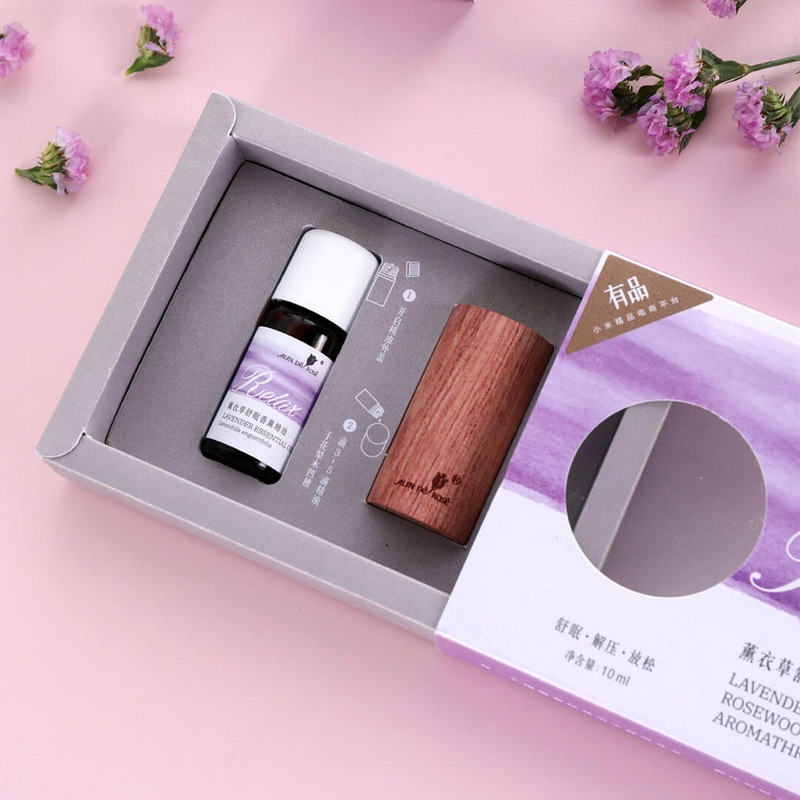 ALIN DE ROSE Natural Bulgarian Lavender Sleeping Essential Oil Aromatherapy Relax with Wood Diffuser for Skin Care Spa Massage from Ecosystem
