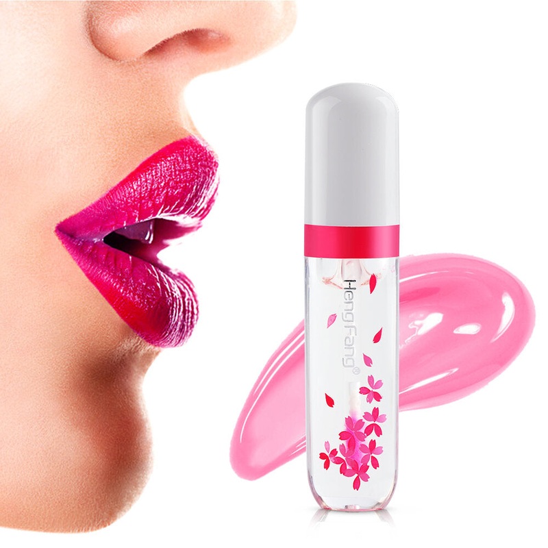 Cherry Blossom Red Temperature Changing Color Moisturizing Lip Gloss