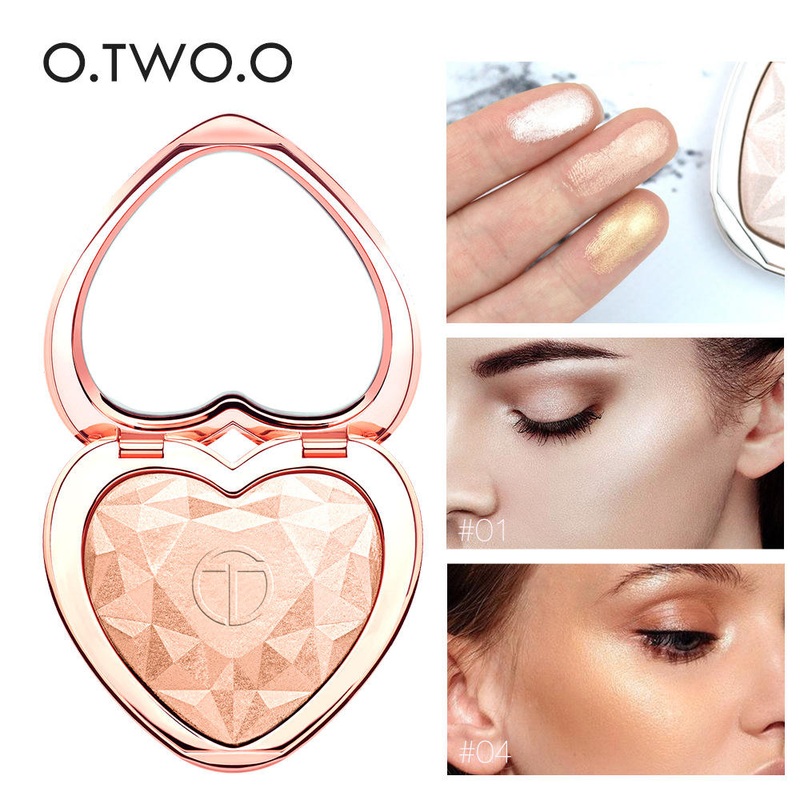 Glow Kit Highlighter Makeup Shimmer Face Body Heart Highlighter Blush Palette Illuminator Highlight Contour Golden Bronzer