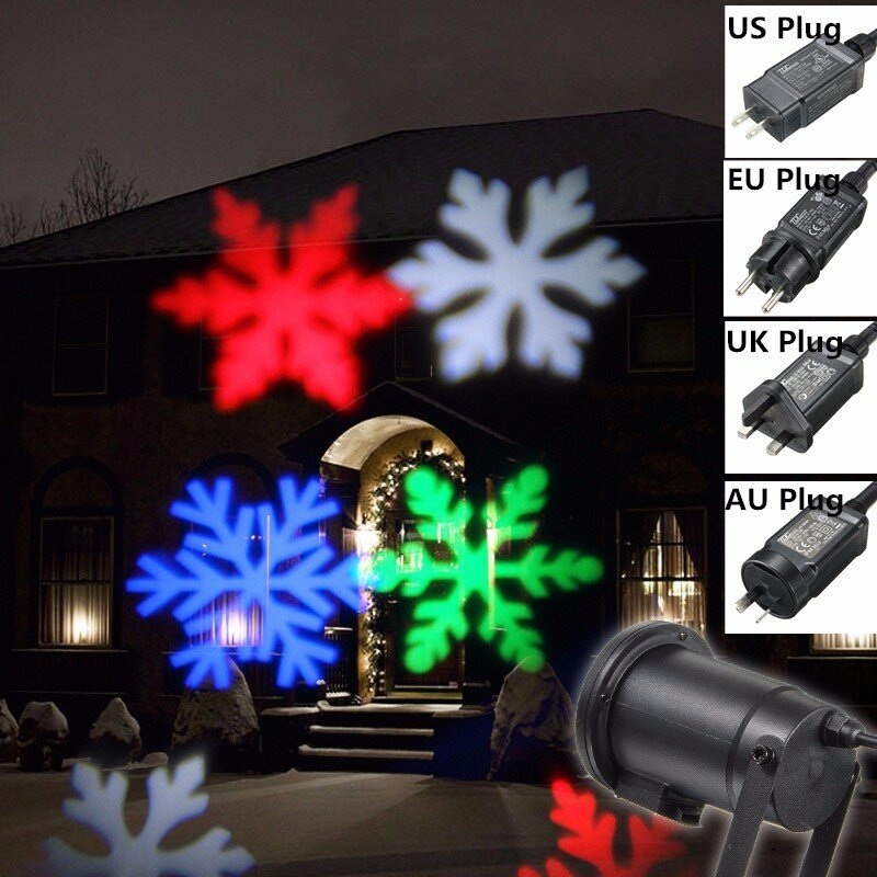 Stage laser projector illuminates fairy patterns to decorate the Christmas party lights