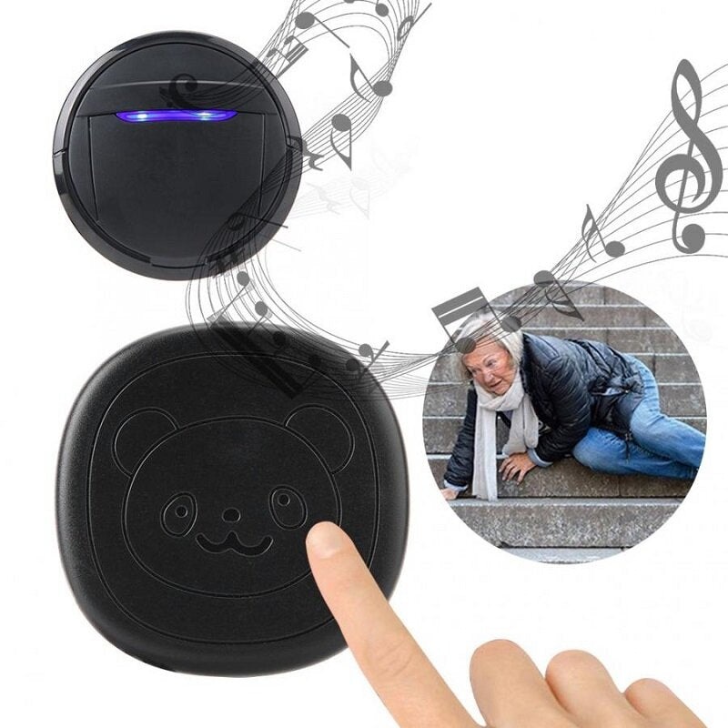 Wireless Smart Doorbell Waterproof Touch Button Dog Training Door Bell SOS Caller 1 Transmitter +1 Receiver 300m Remote Control