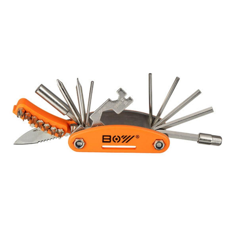 20 In 1 Bicycle Repair Tool Hexagon Screwdriver Wrench Set Open Ended Spanner