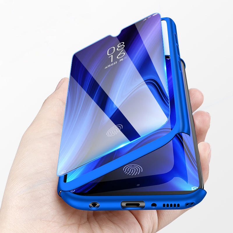 For Xiaomi Redmi 8A Case Bakeey 360 Full Cover Frosted Ultra-thin 3 in 1 Plating PC Hard Protective Case