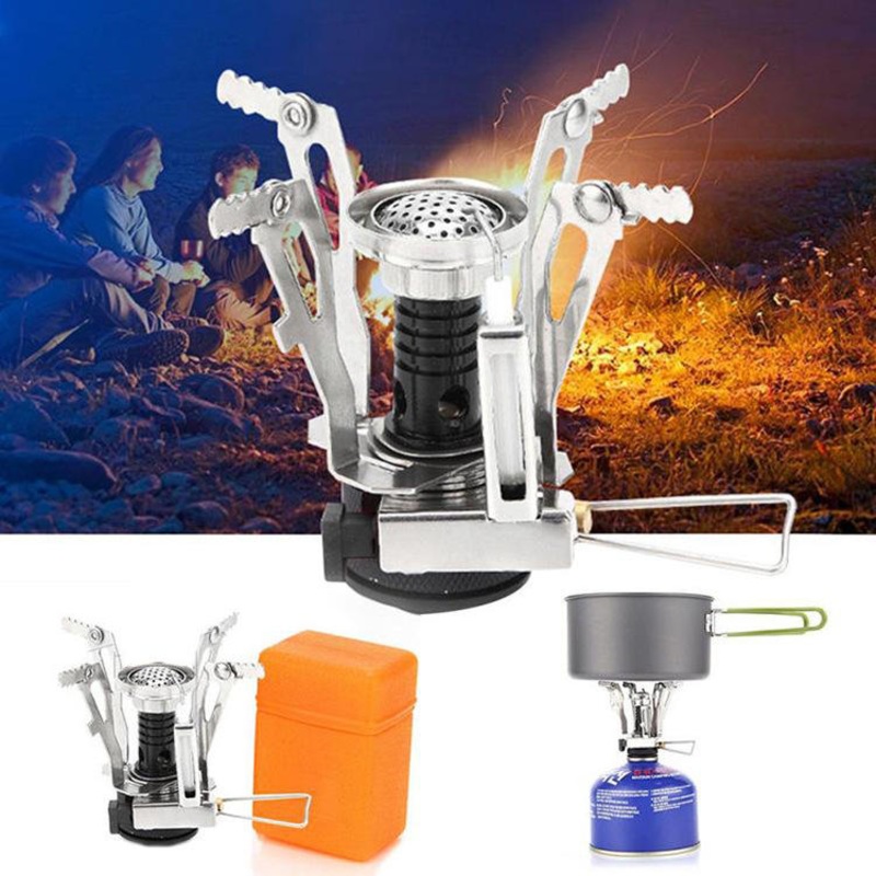Portable Outdoor Mini Camping Stove – 3000W Ultralight Butane Gas Cooking Furnace