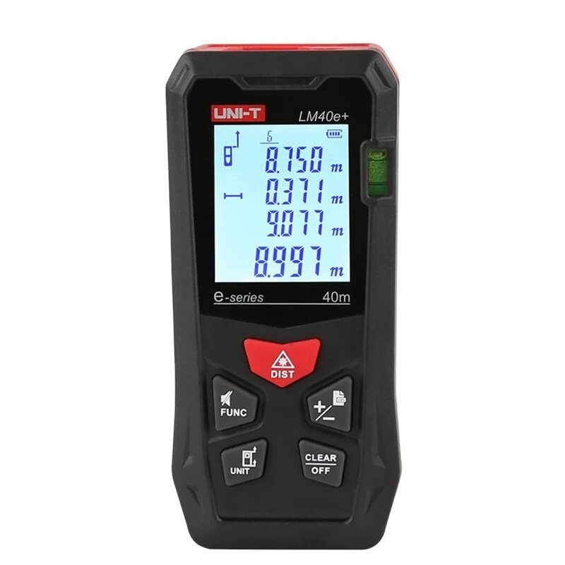 UNI-T LM40e+ Economical High-precision Laser Rangefinder Infrared Laser Electronic Ruler Room Measuring Instrument