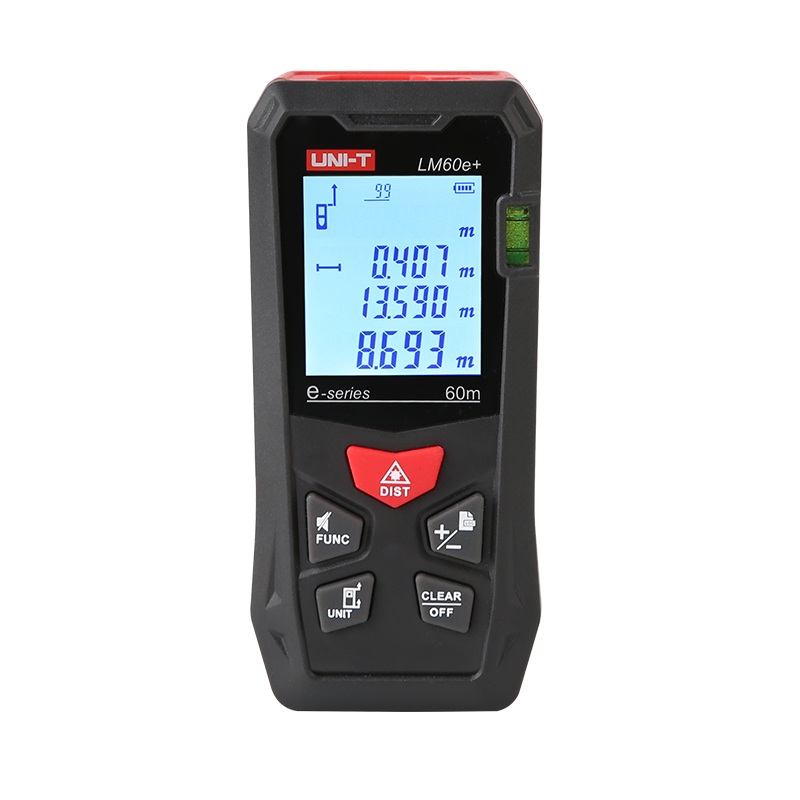 UNI-T LM60e+ Economical High-precision Laser Rangefinder Infrared Laser Electronic Ruler Room Measuring Instrument
