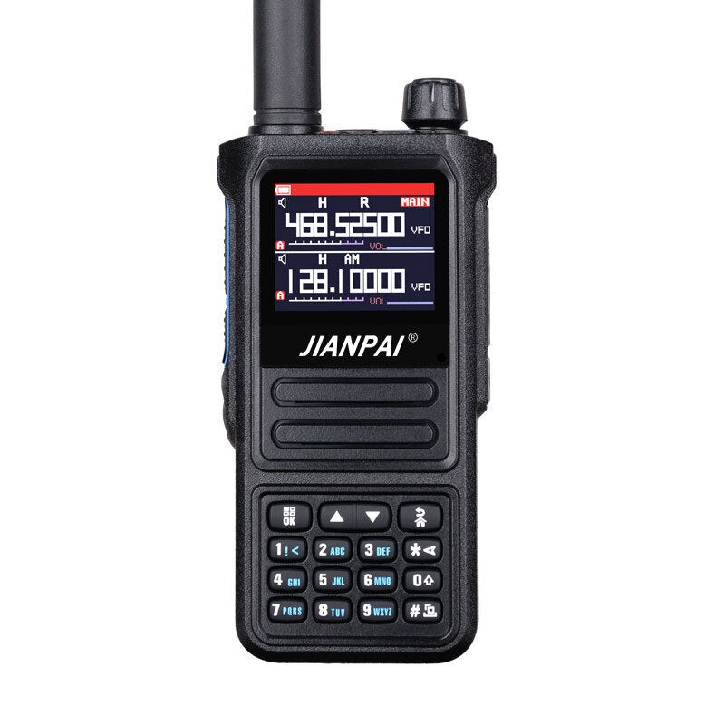 UV999PRO Full-band 256 Channels Walkie-Talkie IP67 Waterproof LED Flashlight Weather Forecast SOS Alarm VHF/UHF High-power Two Way Handheld Radio