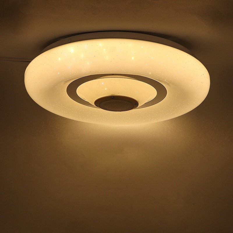 36/60W 110/220V Bluetooth WIFI LED Smart Ceiling Light 220V/110-220V 256 RGB Music Speaker Lamp APP Remote