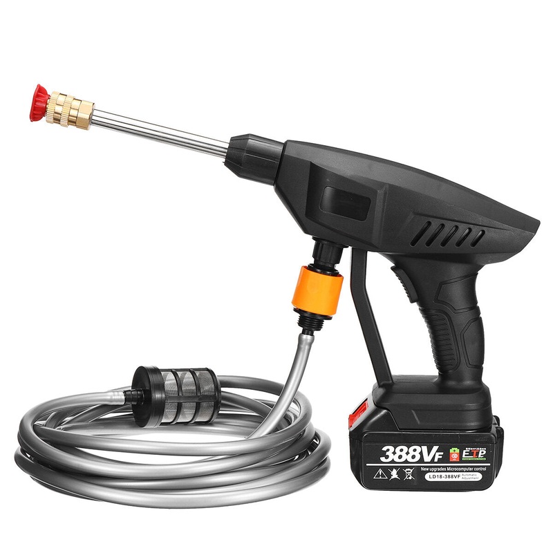 388VF High-pressure Water Pump Car Waher Guns Portable Cordless Electric Sprayer Cleaner Tools