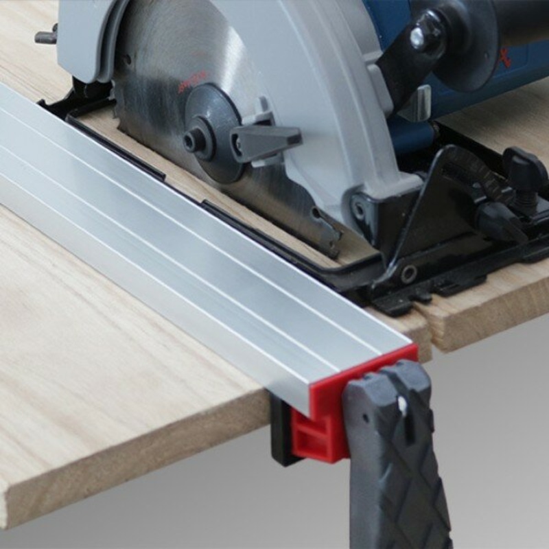 600mm/24Inch Wood Board Clamp Straight Edge Clamp Router Trimming Guide Electric Circular Saw Cutting Machine Guide for Quickcuts